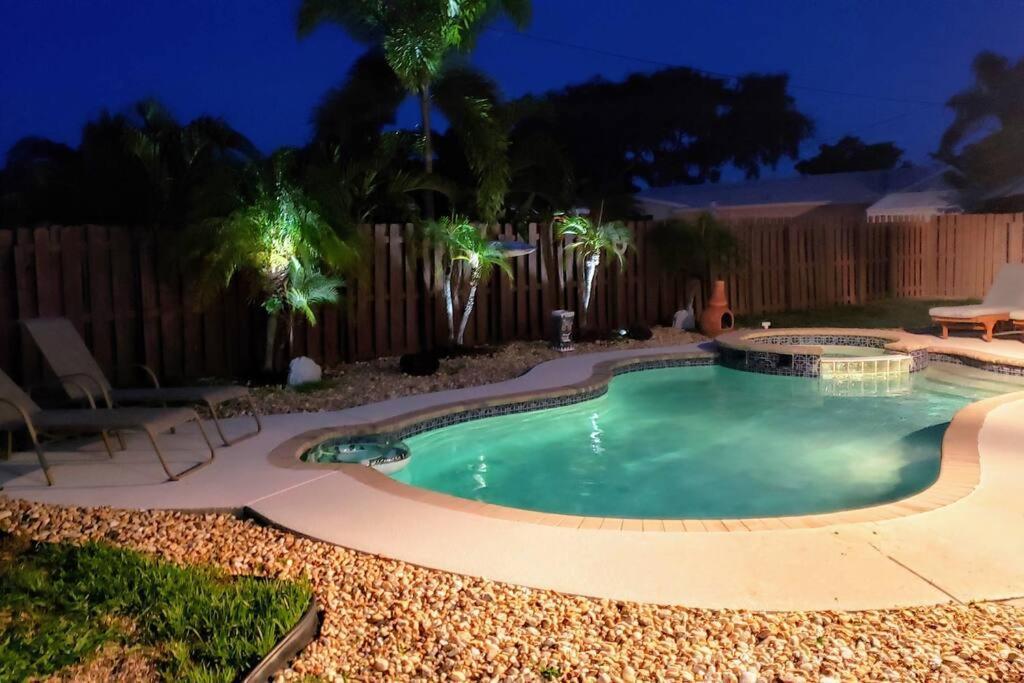Paradise 4 Min To The Beach With Private Heated Pool Deerfield Beach Buitenkant foto