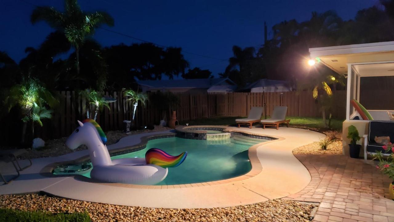 Paradise 4 Min To The Beach With Private Heated Pool Deerfield Beach Buitenkant foto